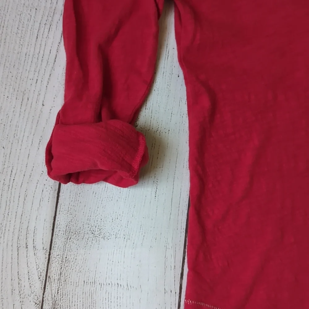 Justice Red Long Sleeve T-Shirt - Size 8